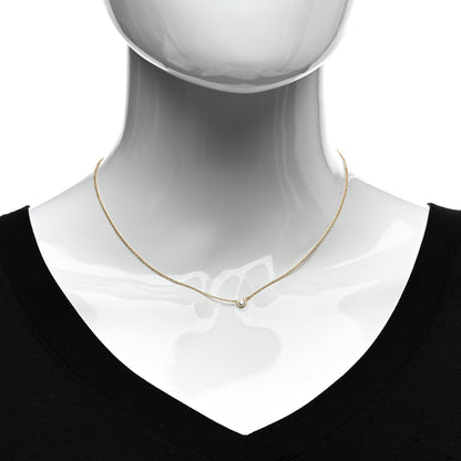 Tiffany 18K Yellow Gold Diamond .12ct Elsa Peretti Diamonds by the Yard Pendant Necklace 2 of 5