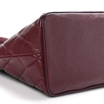 Chanel Caviar Quilted Medallion Tote Bordeaux 9 of 11