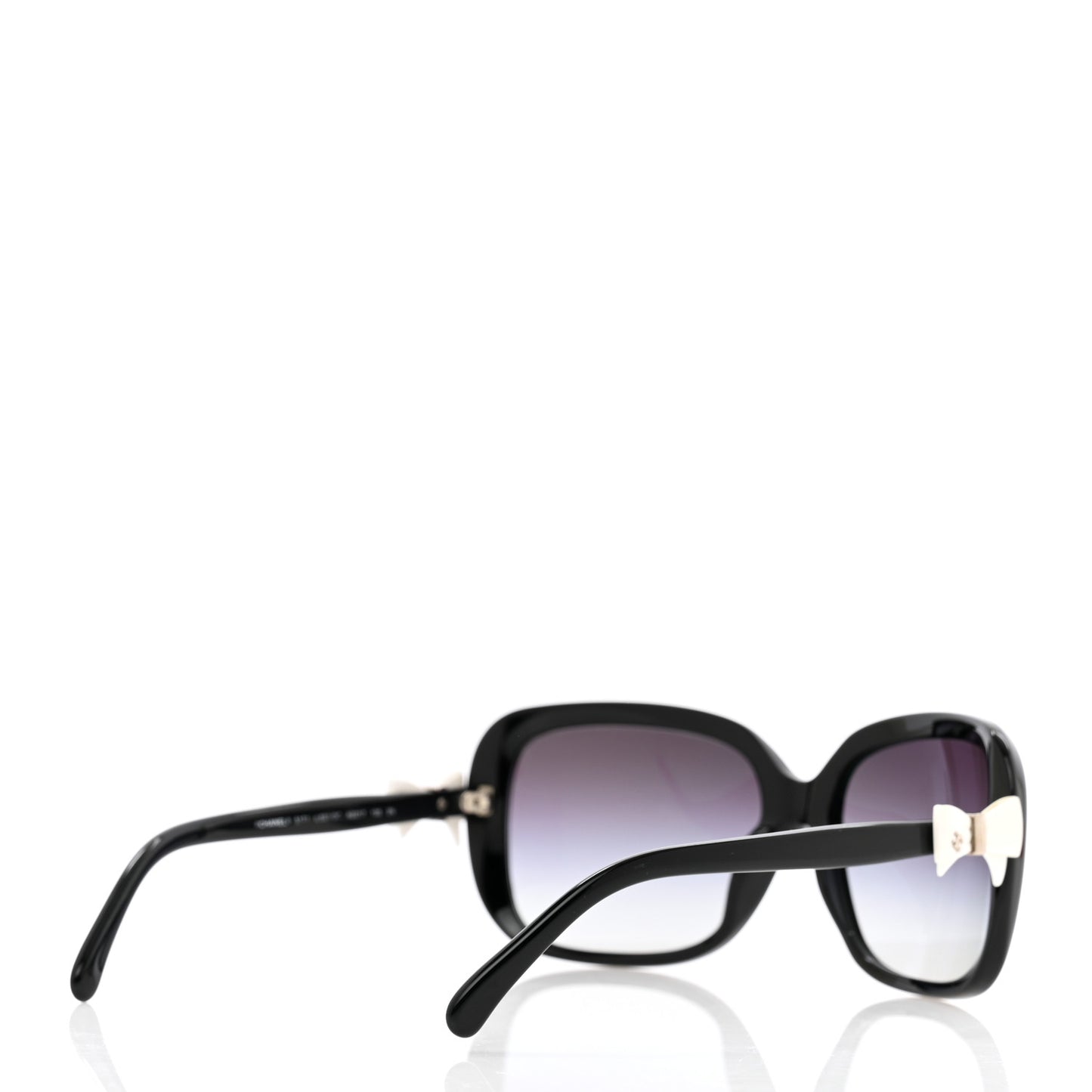 Acetate CC Bow Sunglasses 5171 Black White