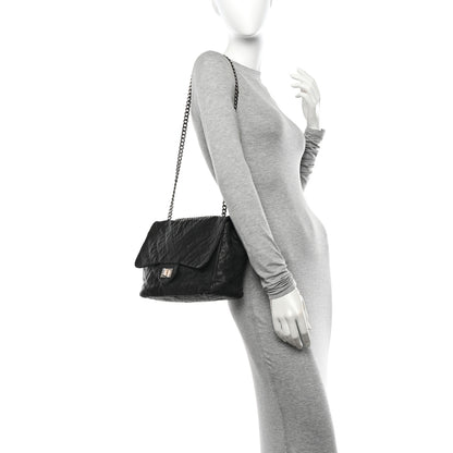 Chanel Washed Caviar Quilted 2.55 Reissue 227 Bijoux Chain Flap Black 2 of 10