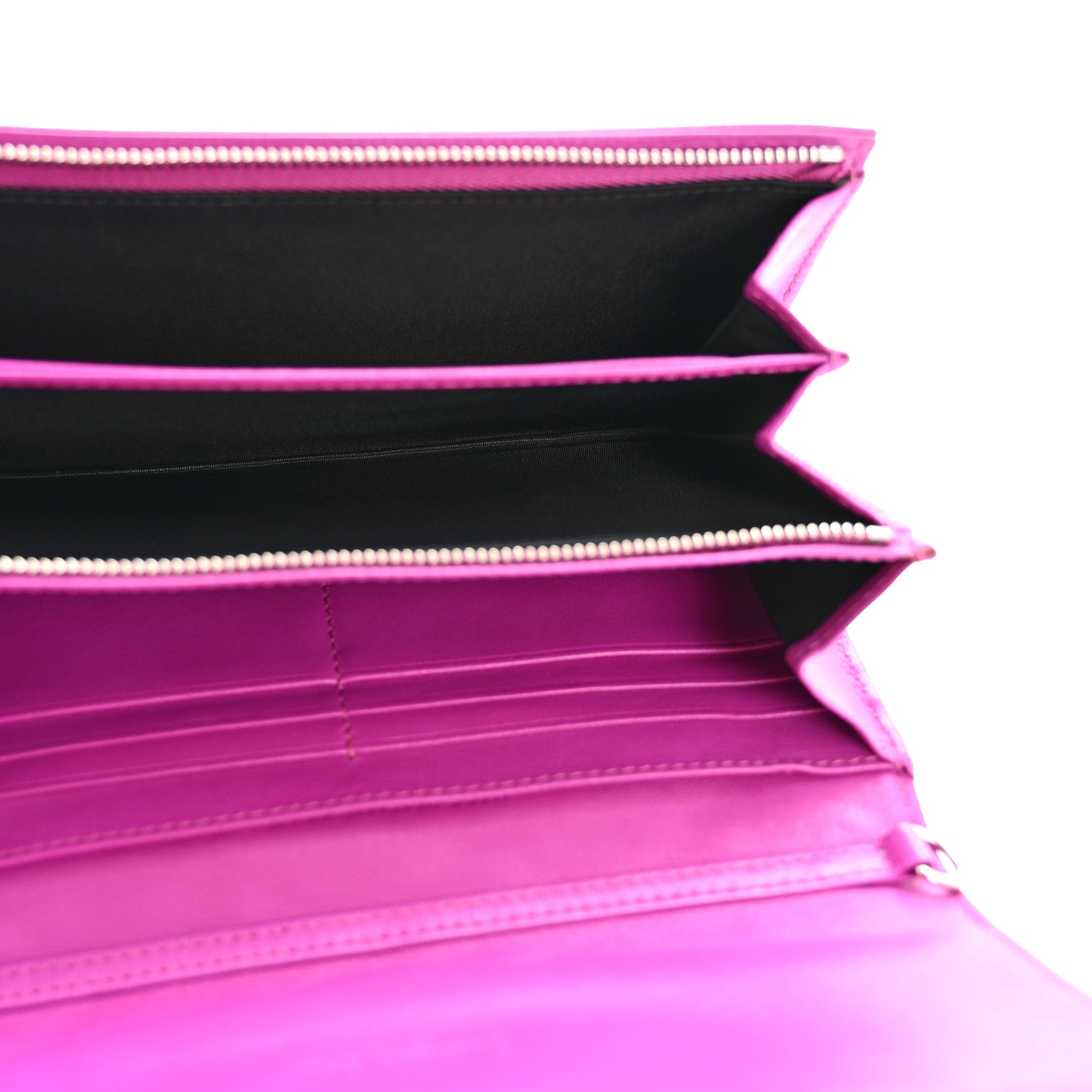 Christian Dior Lambskin Cannage Miss Dior Chain Wallet Dark Pink 5 of 12