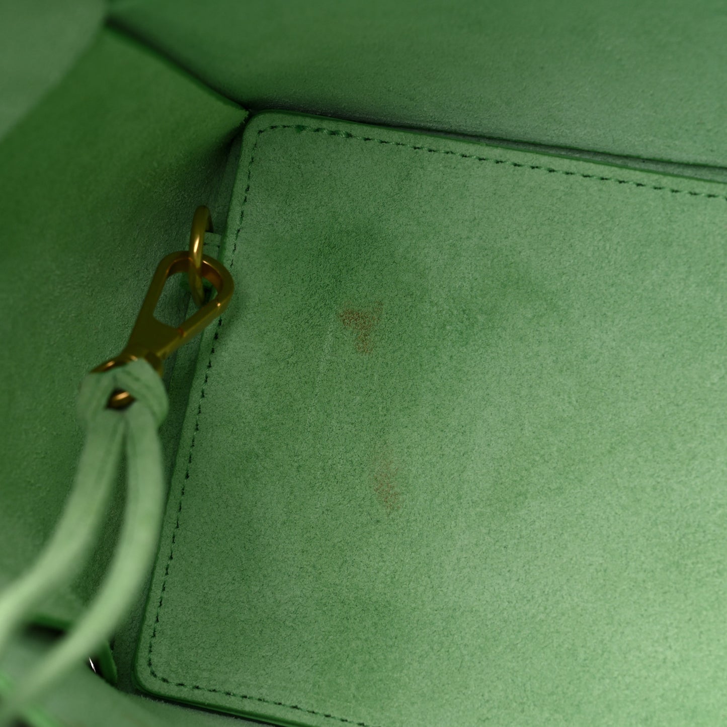 Nappa Intrecciato Small Arco Tote Carmel Pistachio