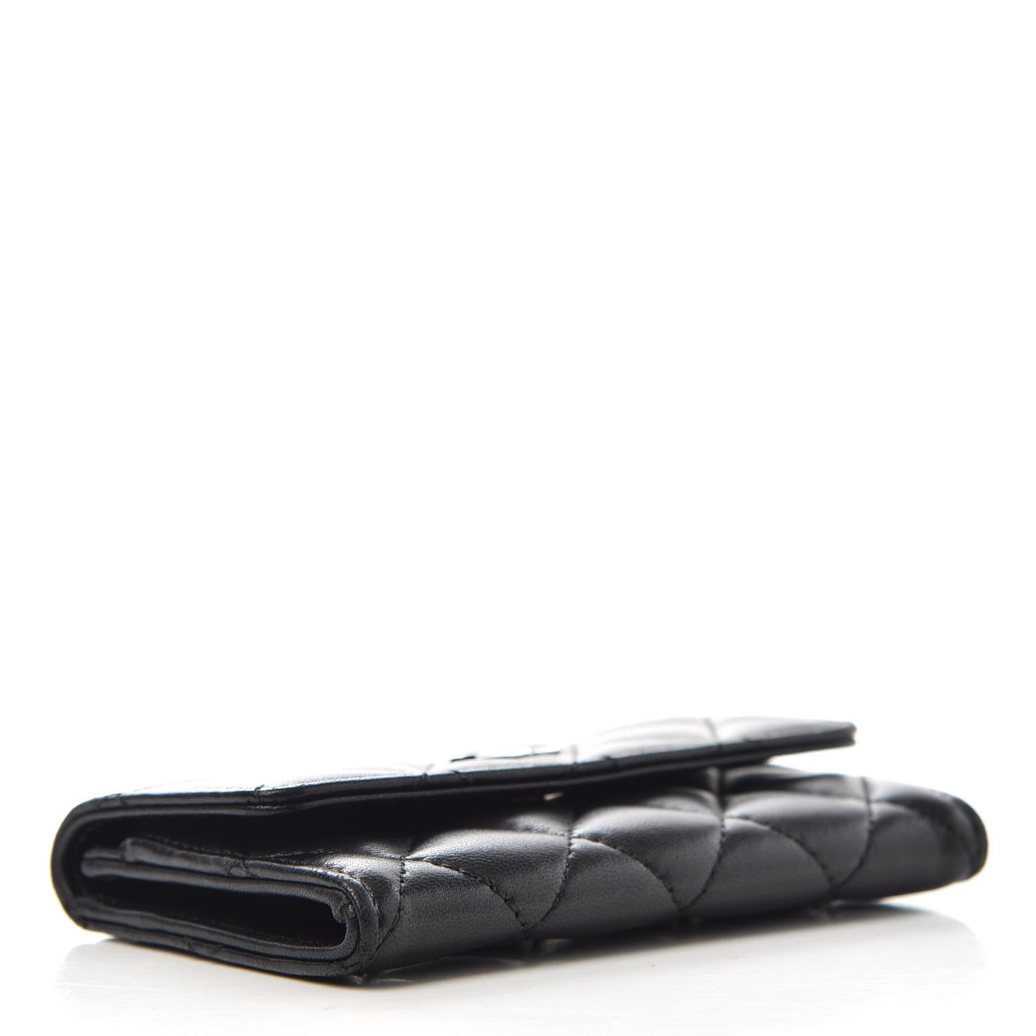 Chanel Lambskin Quilted Flap Card Holder Black 4 of 8
