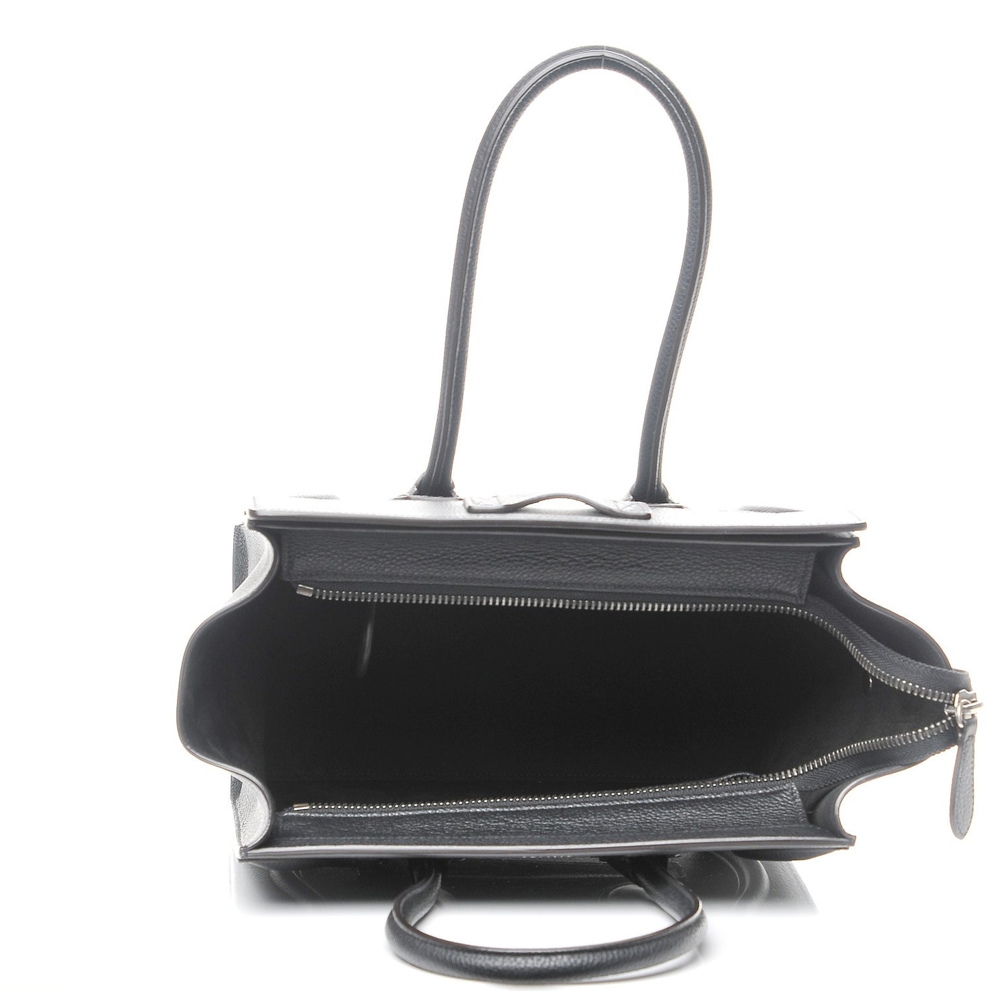 Drummed Calfskin Micro Luggage Black