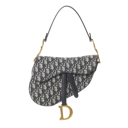 Christian Dior Oblique Saddle Bag Blue 1 of 8