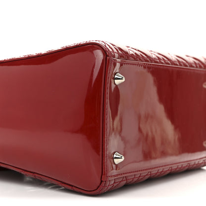 Christian Dior Patent Cannage Medium Lady Dior Red 9 of 15