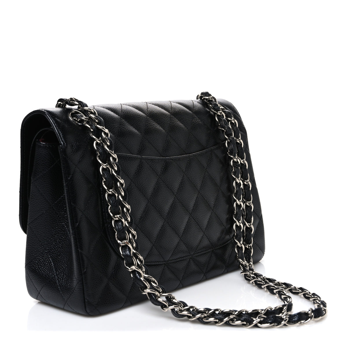 Chanel Caviar Quilted Jumbo Double Flap Black 3 of 10