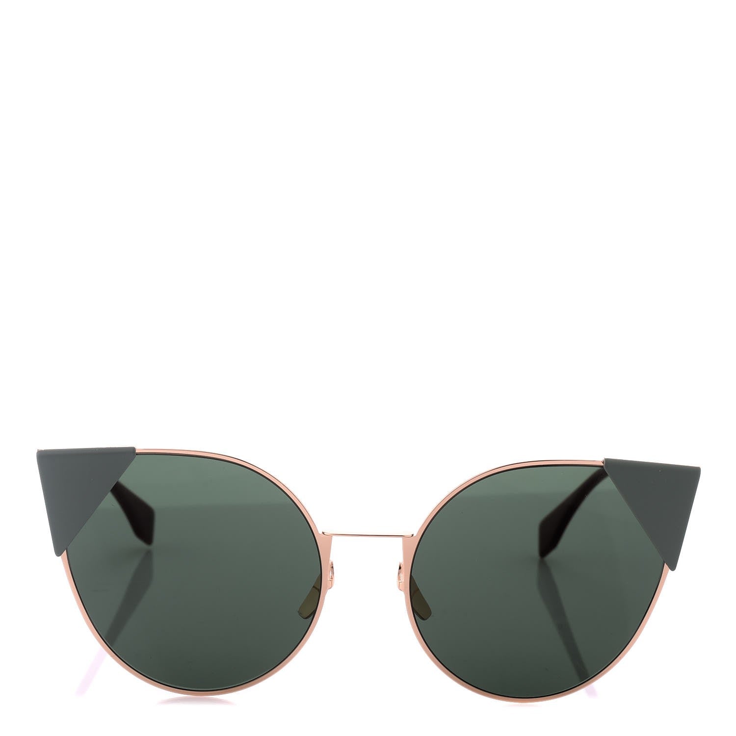Fendi Iridia Sunglasses FF 0190 Rose Gold Green 2 of 7