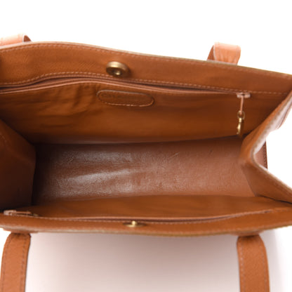 Chanel Caviar Logo Shoulder Bag Light Brown 5 of 12