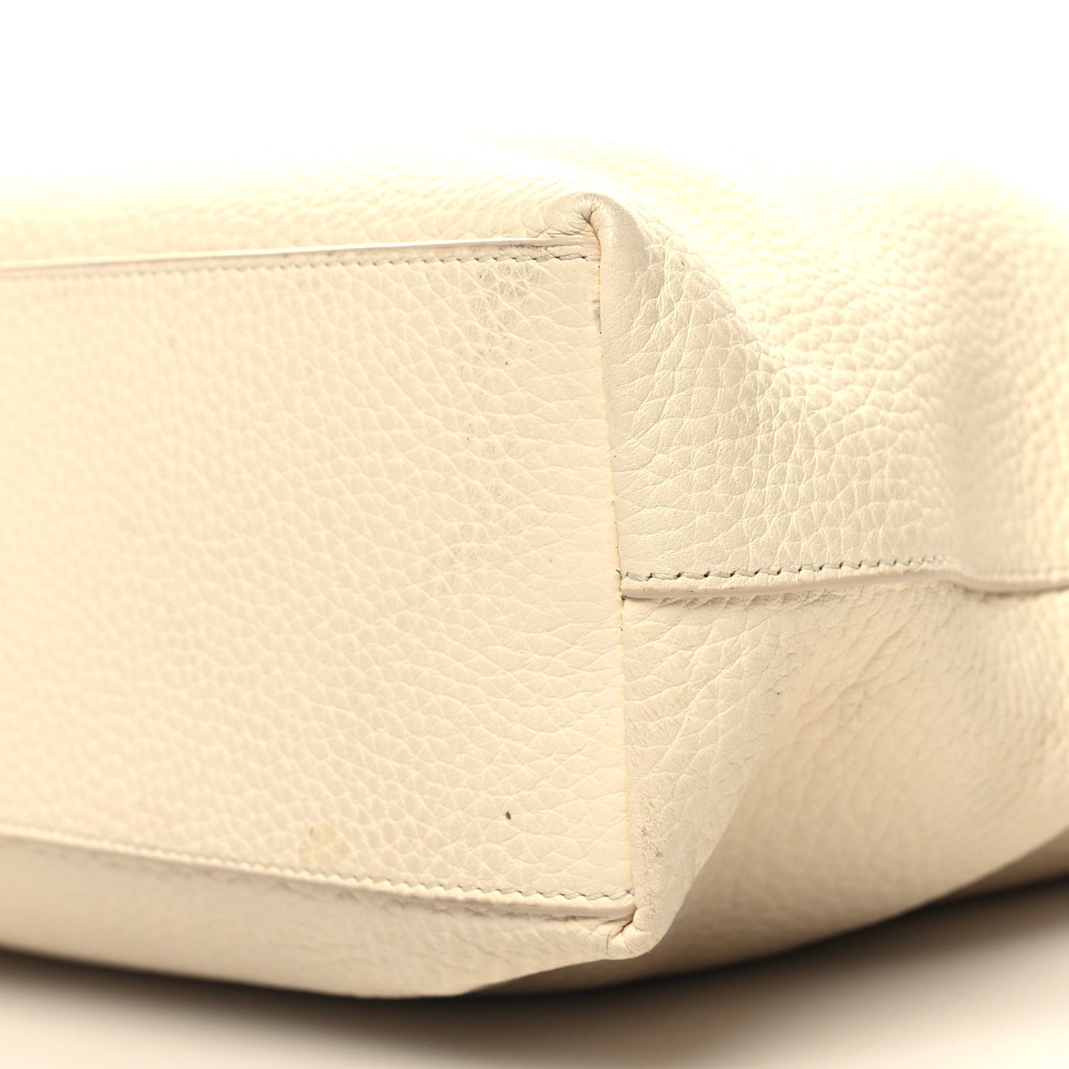 The Row Grained Calfskin Medium Portfolio Tote Ivory 9 of 10