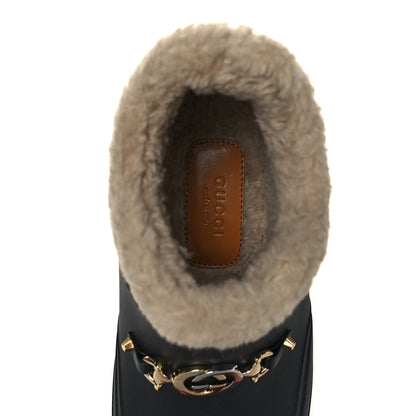 Gucci Rubber Wool Mens Crossy Ankle Boots 38 Black Butterscotch 7 of 8