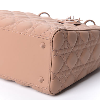 Christian Dior Ultra Matte Calfskin Cannage Medium Lady Dior Beige 8 of 9