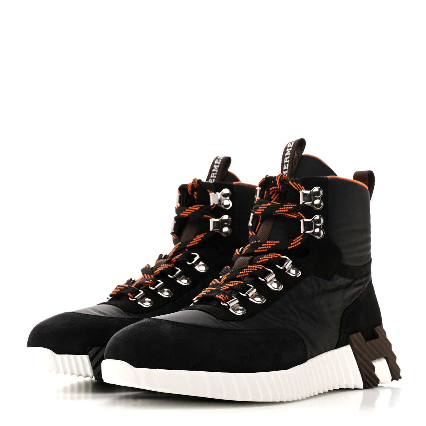 Suede Goatskin Nylon Klimb Sneakers 38 Black