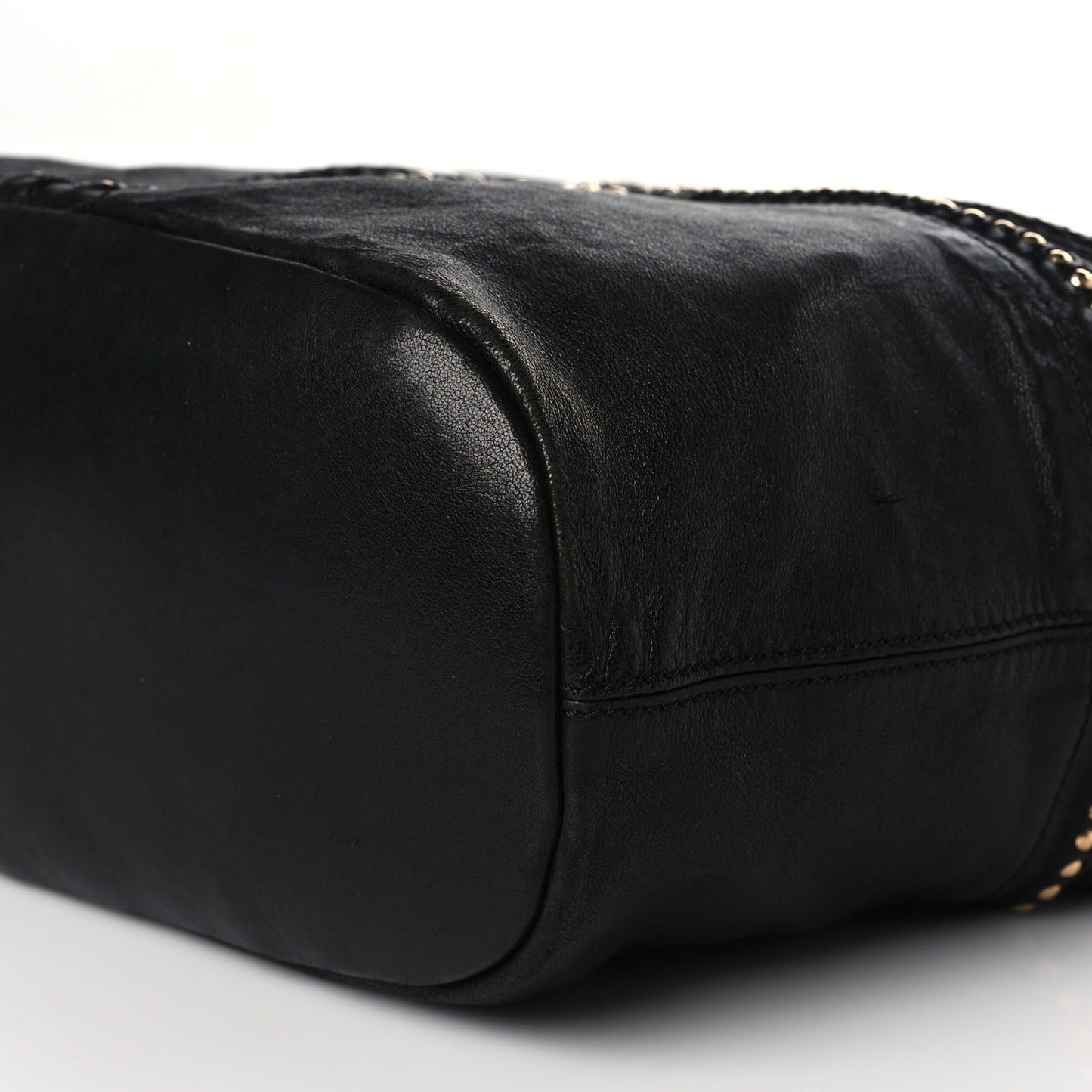 Lambskin Studded Medium Nightingale Black