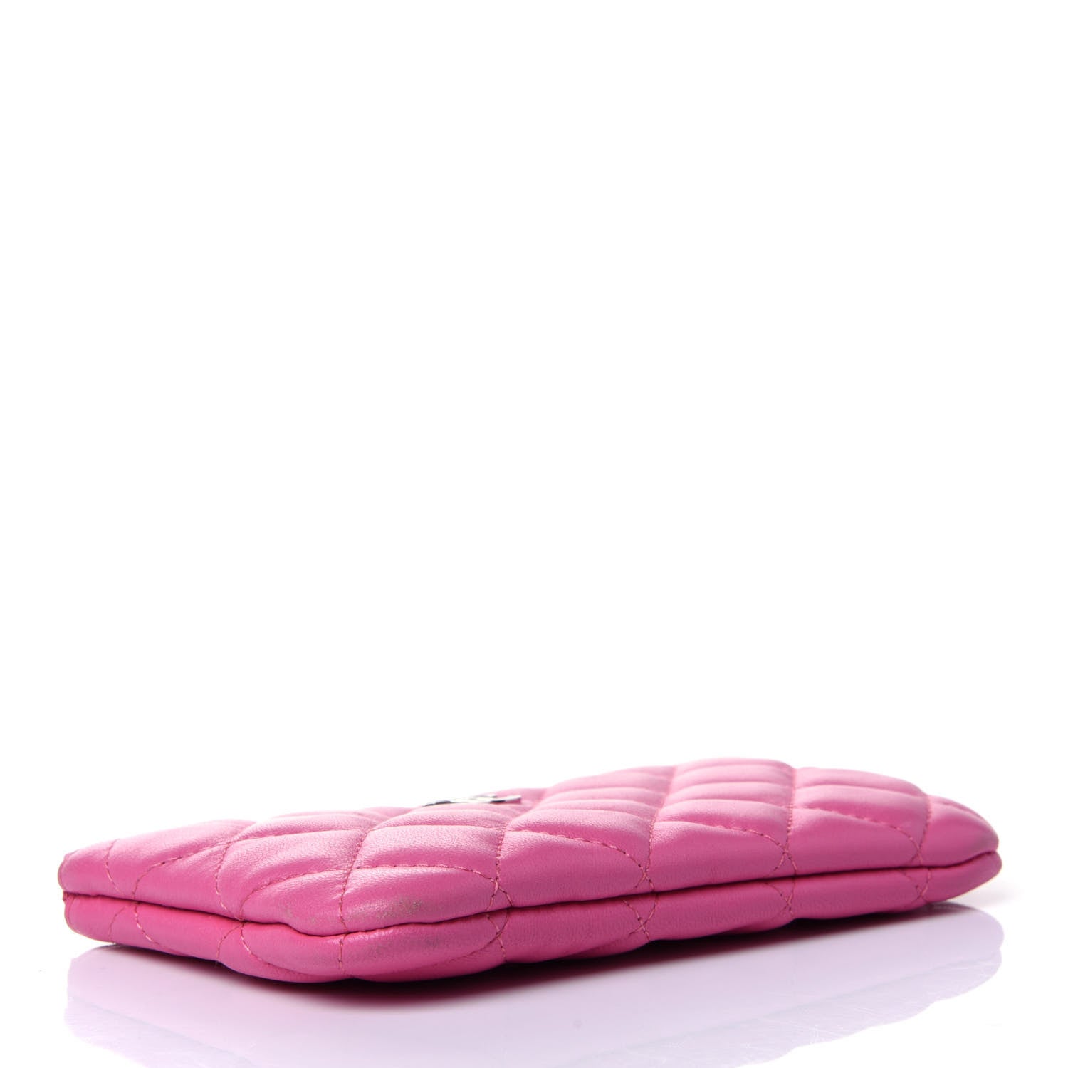 Chanel Lambskin Quilted Small Cosmetic Case Pink 3 of 5