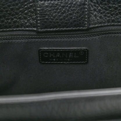 Chanel Calfskin Cerf Executive Shopper Tote Black 7 of 10