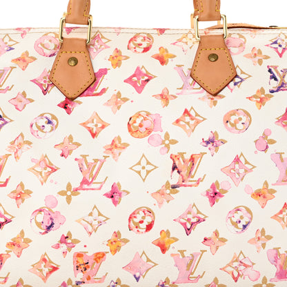 Louis Vuitton Watercolor Aquarelle Speedy 30 White 7 of 9