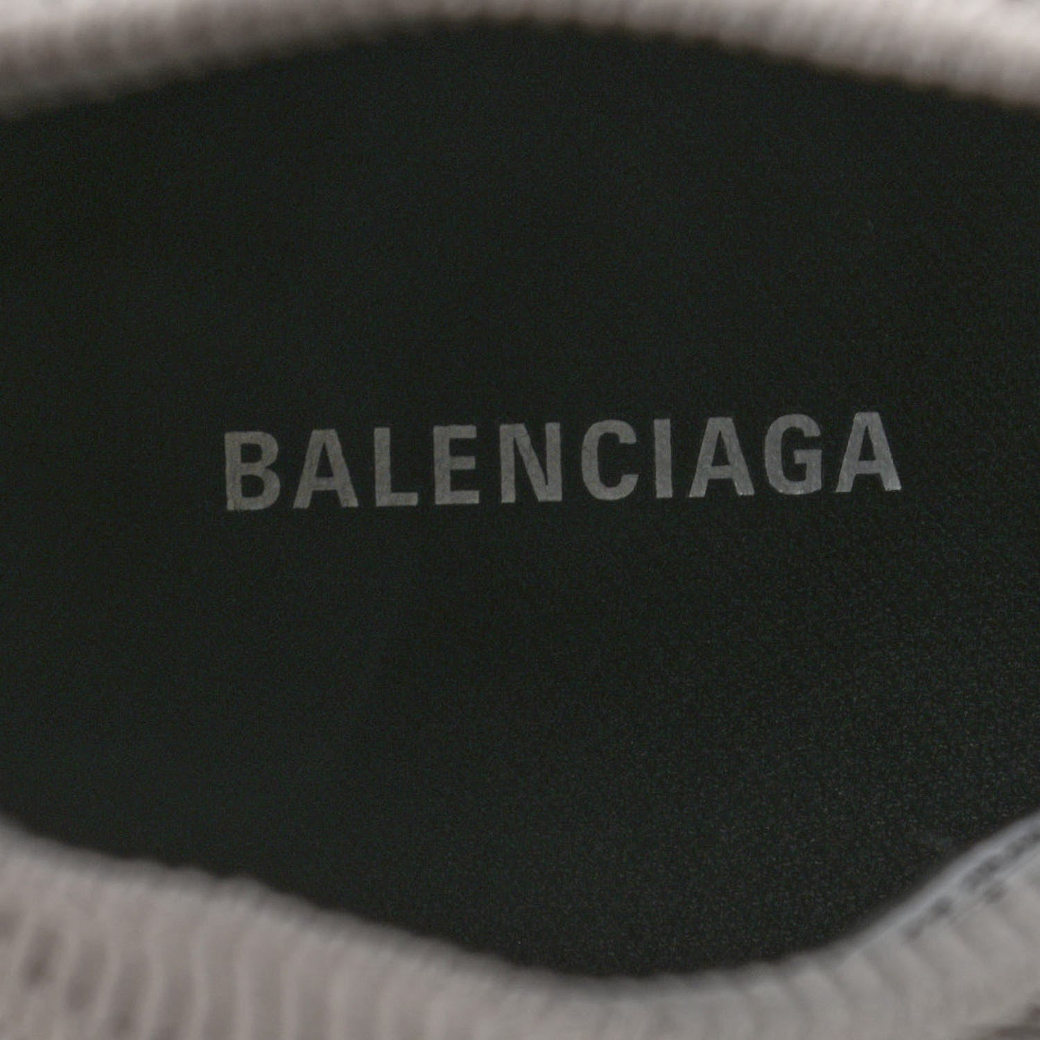 Balenciaga Ribbed Knit Womens Speed 2.0 Transparent Sole Sneakers 39 Baltic Grey White 7 of 7