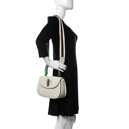 Gucci Calfskin Plexiglass Medium Classic 2 Top Handle Bag White 2 of 14