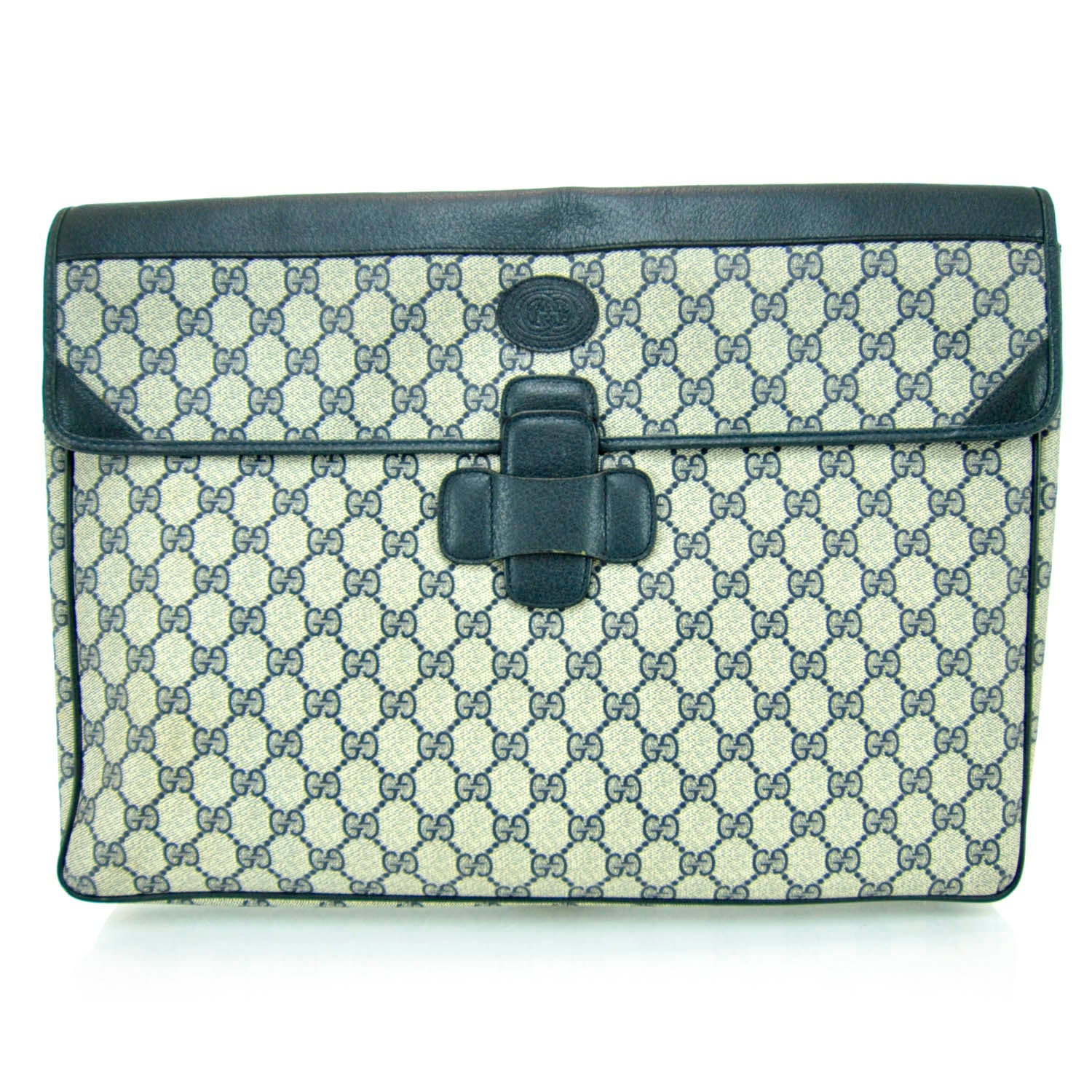 Gucci Monogram Portfolio Document Holder Navy 1 of 13