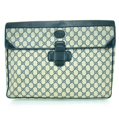 Gucci Monogram Portfolio Document Holder Navy 1 of 13