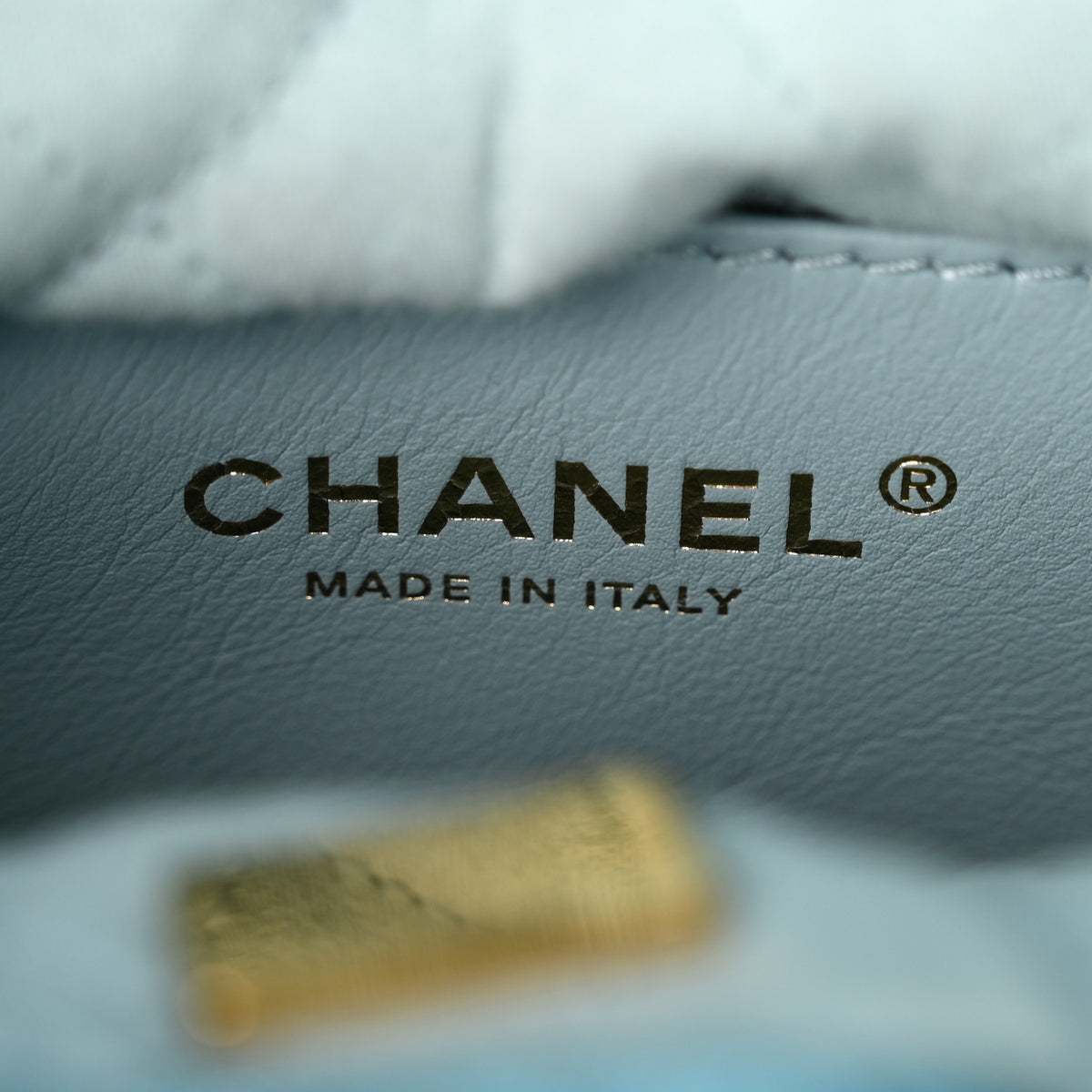 Chanel Metallic Calfskin Quilted Mini Chanel 22 Blue 6 of 10