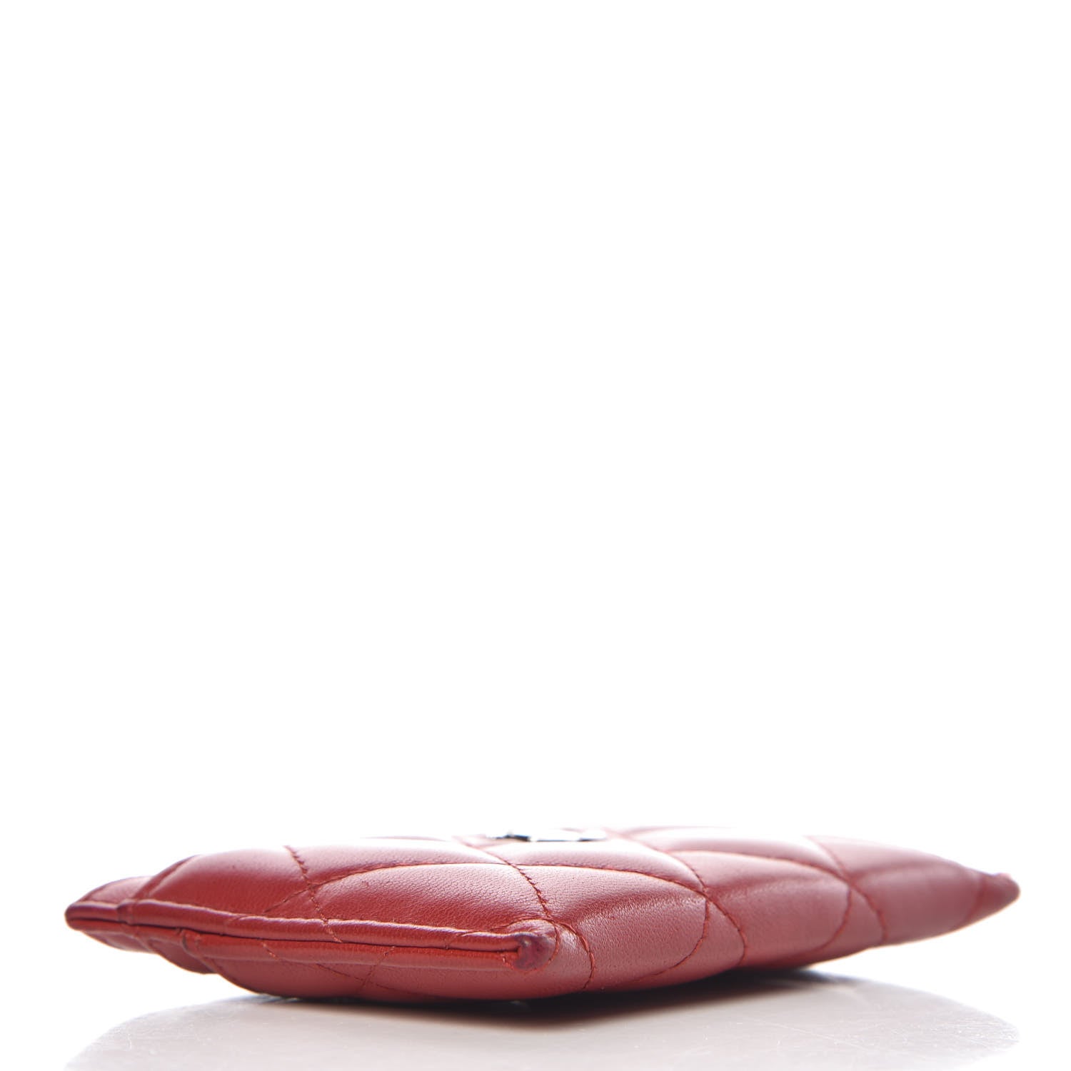 Chanel Lambskin Quilted Card Holder Red 7 of 22