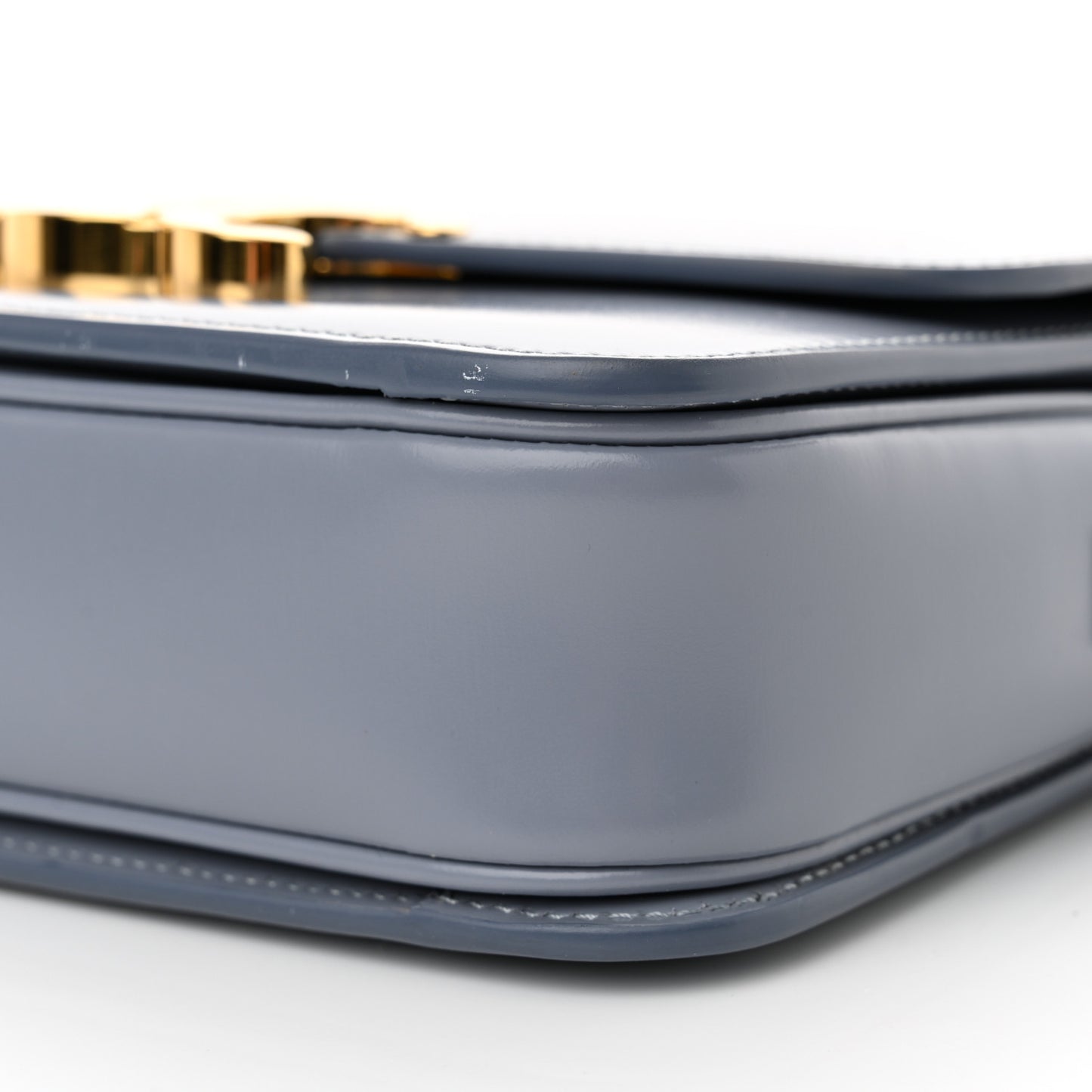 Shiny Calfskin Teen Triomphe Pearl Blue
