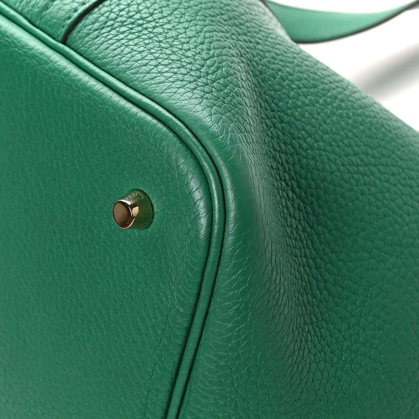 Taurillon Clemence Picotin Lock 22 MM  Vert Jade