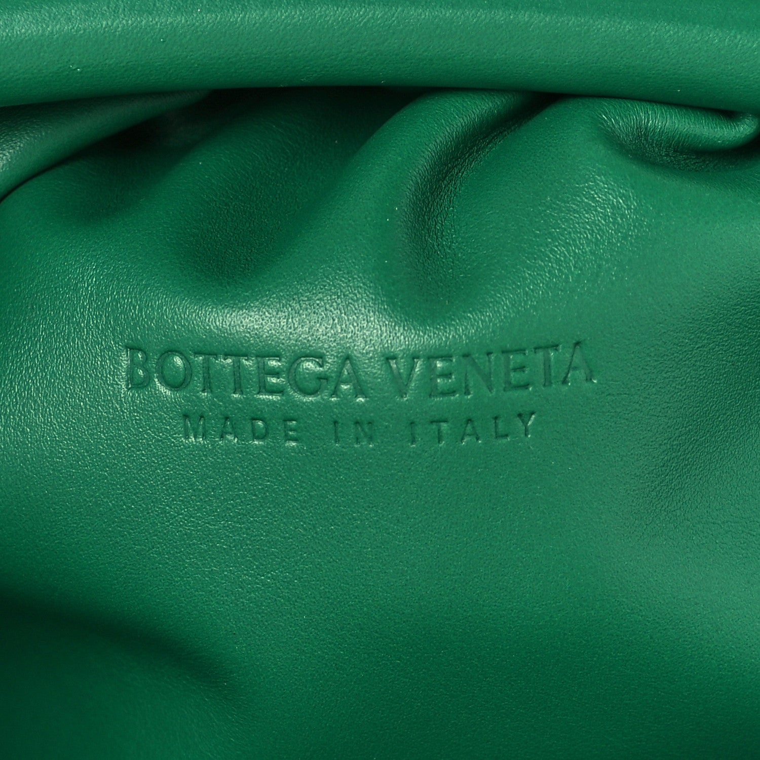 Bottega Veneta Smooth Butter Calf The Pouch Oversized Clutch Racing Green 10 of 11