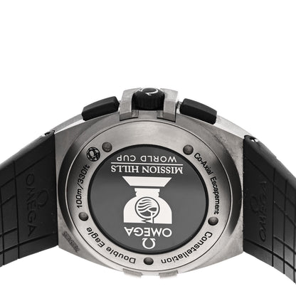 Omega Stainless Steel Rubber 43mm Constellation Double Eagle Chronograph Automatic Watch Black 121.92.41.50.01.001 4 of 4