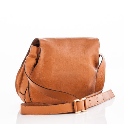 Chloe Calfskin Medium Marcie Round Crossbody Bag Tan 3 of 6