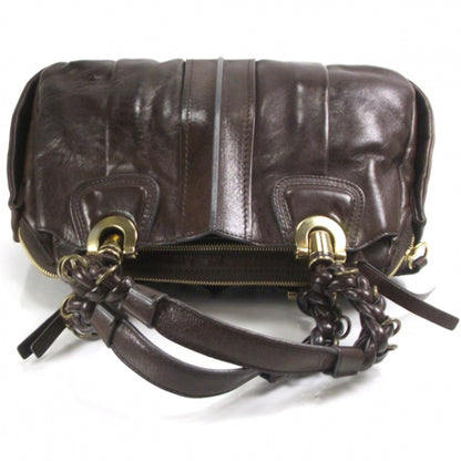 Chloe Leather Heloise Satchel Chocolate 5 of 12