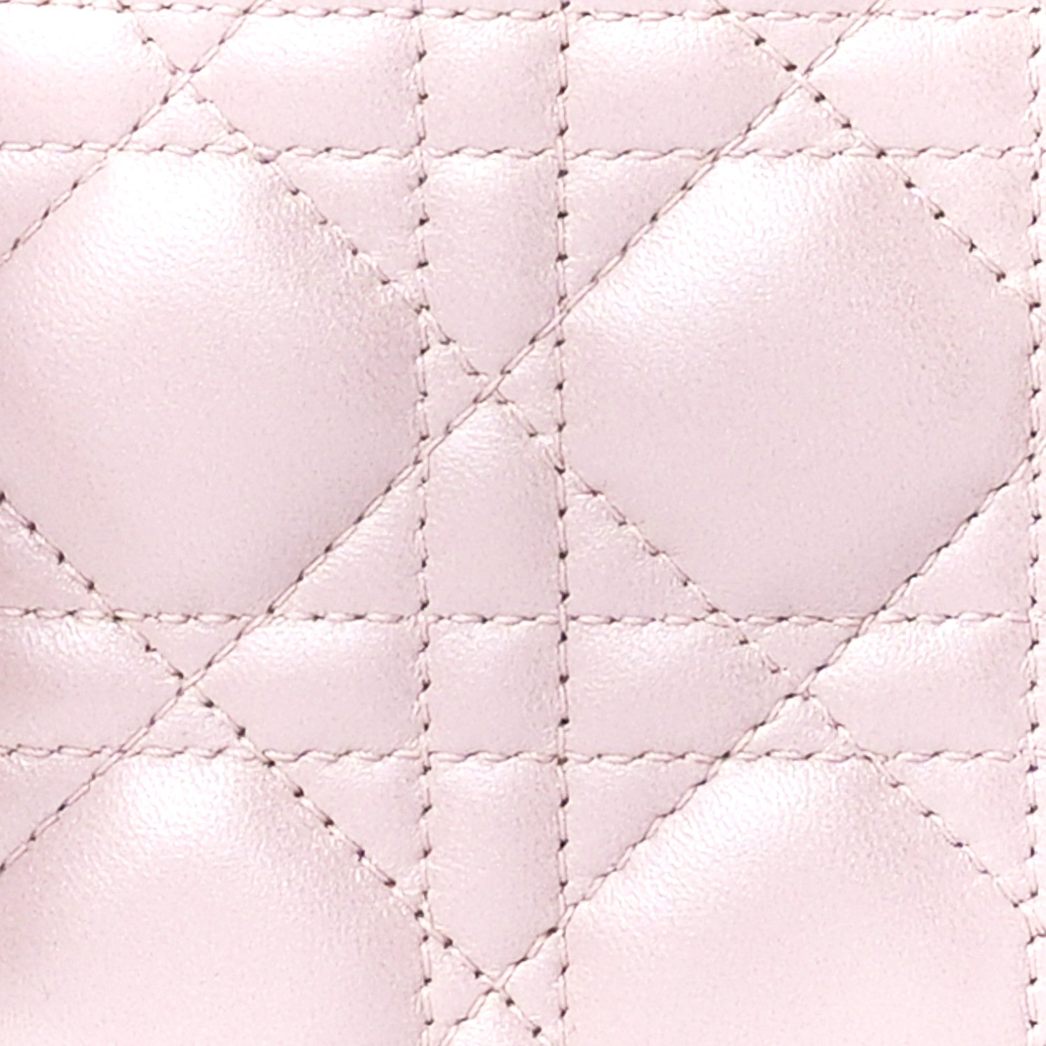 Christian Dior Metallic Lambskin Cannage Mini Lady Dior Lotus 9 of 11