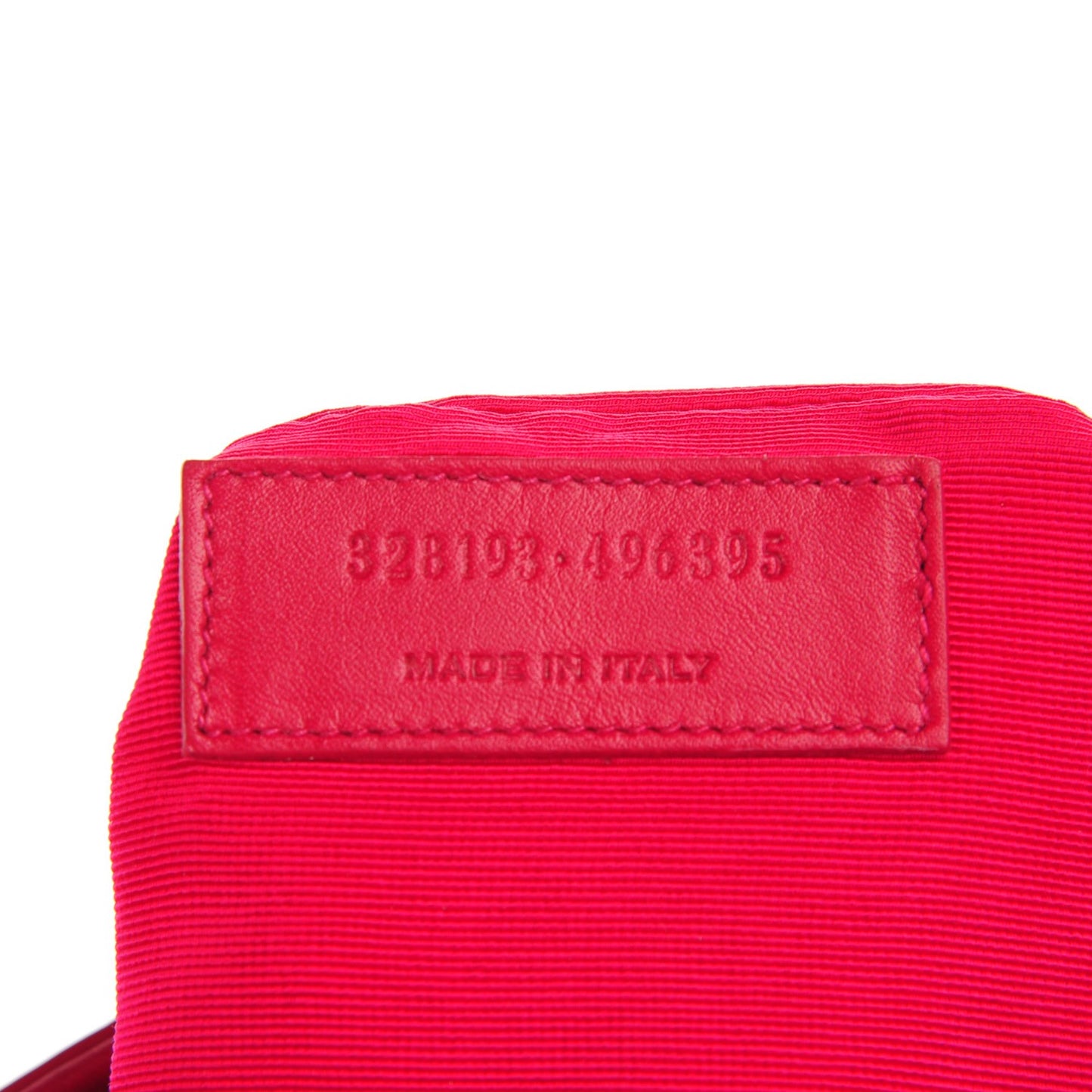Smooth Calfskin Letters Fold-Over Clutch Fuchsia