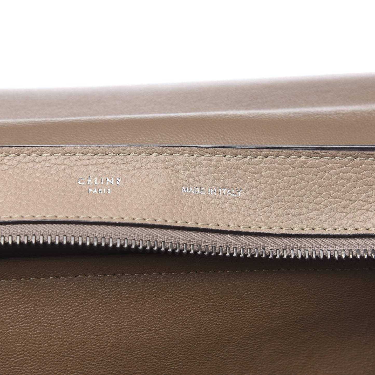 Drummed Calfskin Suede Medium Trapeze Dune