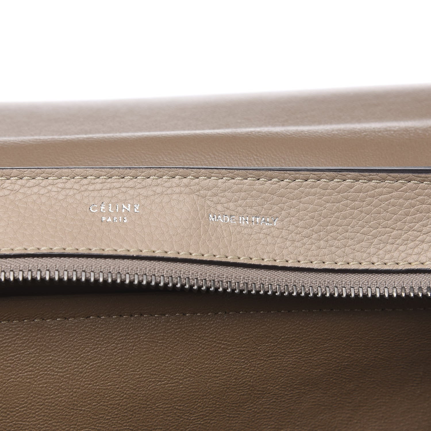 Celine Drummed Calfskin Suede Medium Trapeze Dune 5 of 10