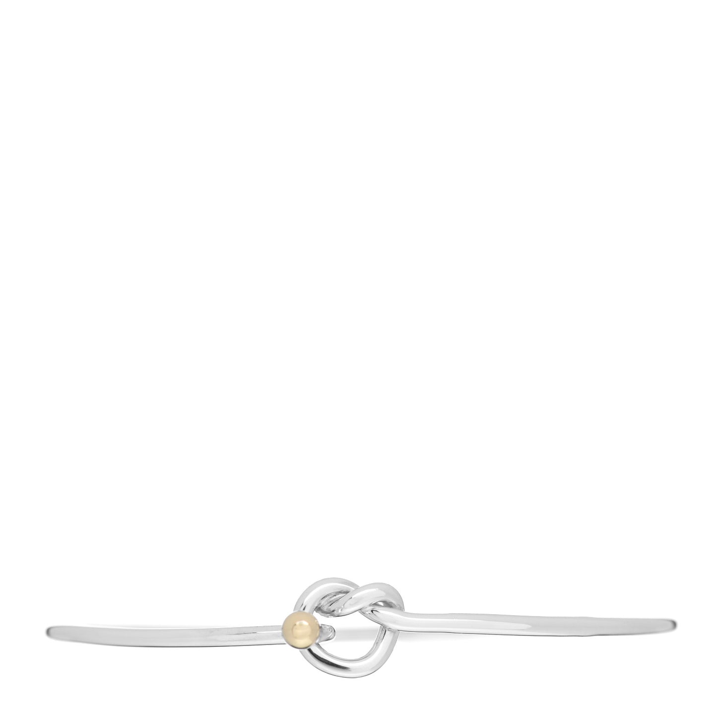 Sterling Silver 18K Yellow Gold Knot Bracelet