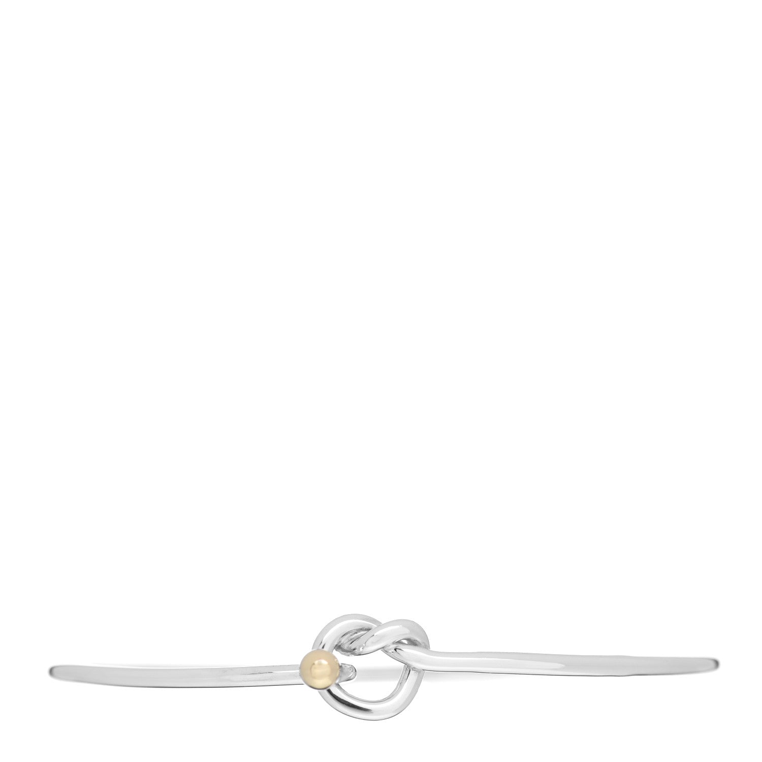 Tiffany Sterling Silver 18K Yellow Gold Knot Bracelet 1 of 4