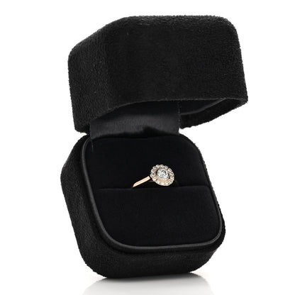 Tiffany 18K Rose Gold Platinum Diamond Round Enchant Flower Ring 51 5.75 6 of 6