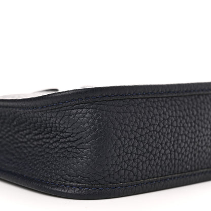 Hermes Taurillon Clemence Amazone Maxi Quadrille Evelyne TPM Bleu Nuit Bleu Saphir Anemone Capucine 8 of 10