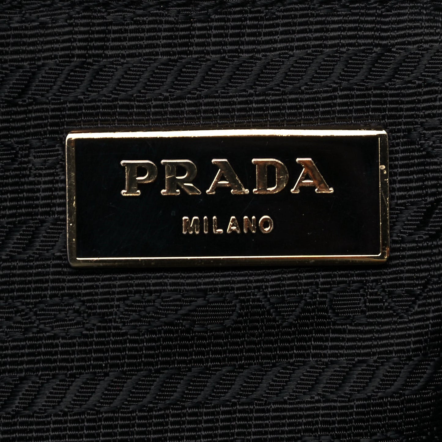 Nylon Vela Saffiano Backpack Black