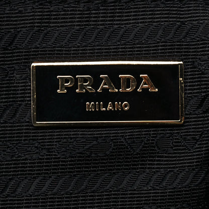 Prada Nylon Vela Saffiano Backpack Black 5 of 11