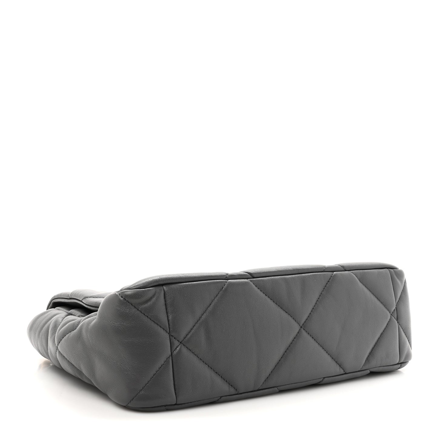 Quilted Large Chanel 19 Flap Dark Grey