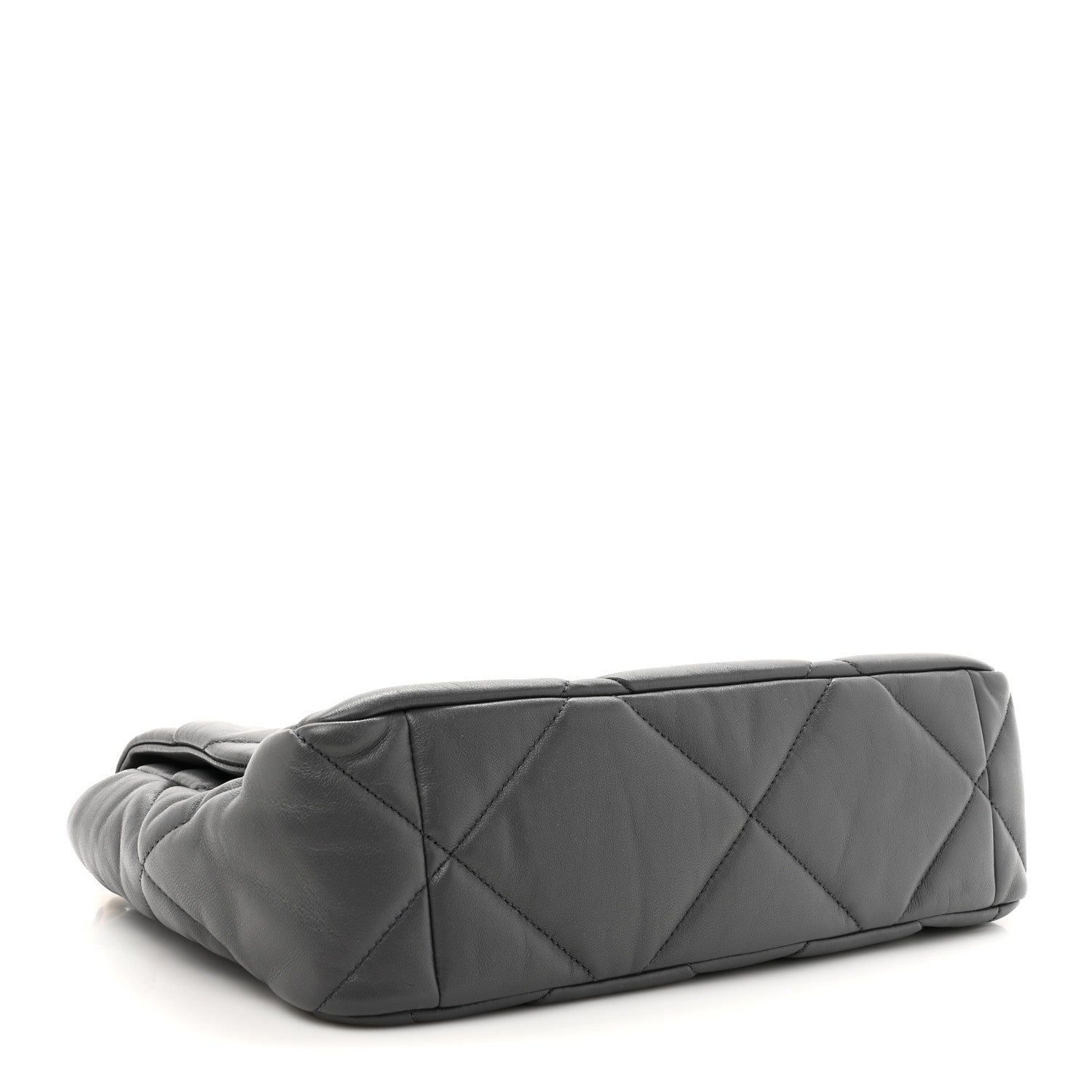 Chanel Quilted Large Chanel 19 Flap Dark Grey 4 of 10