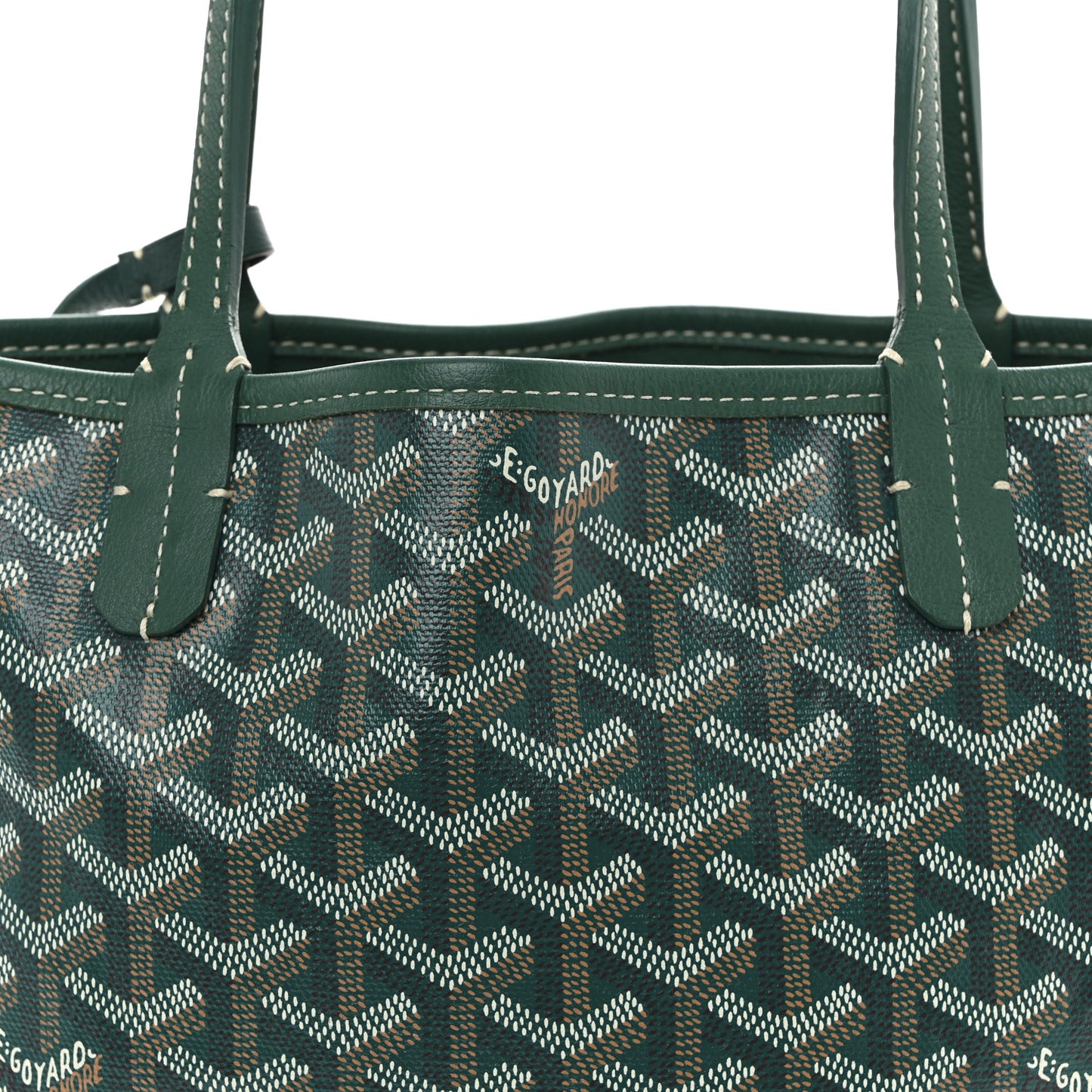 Goyardine Reversible Mini Anjou Green
