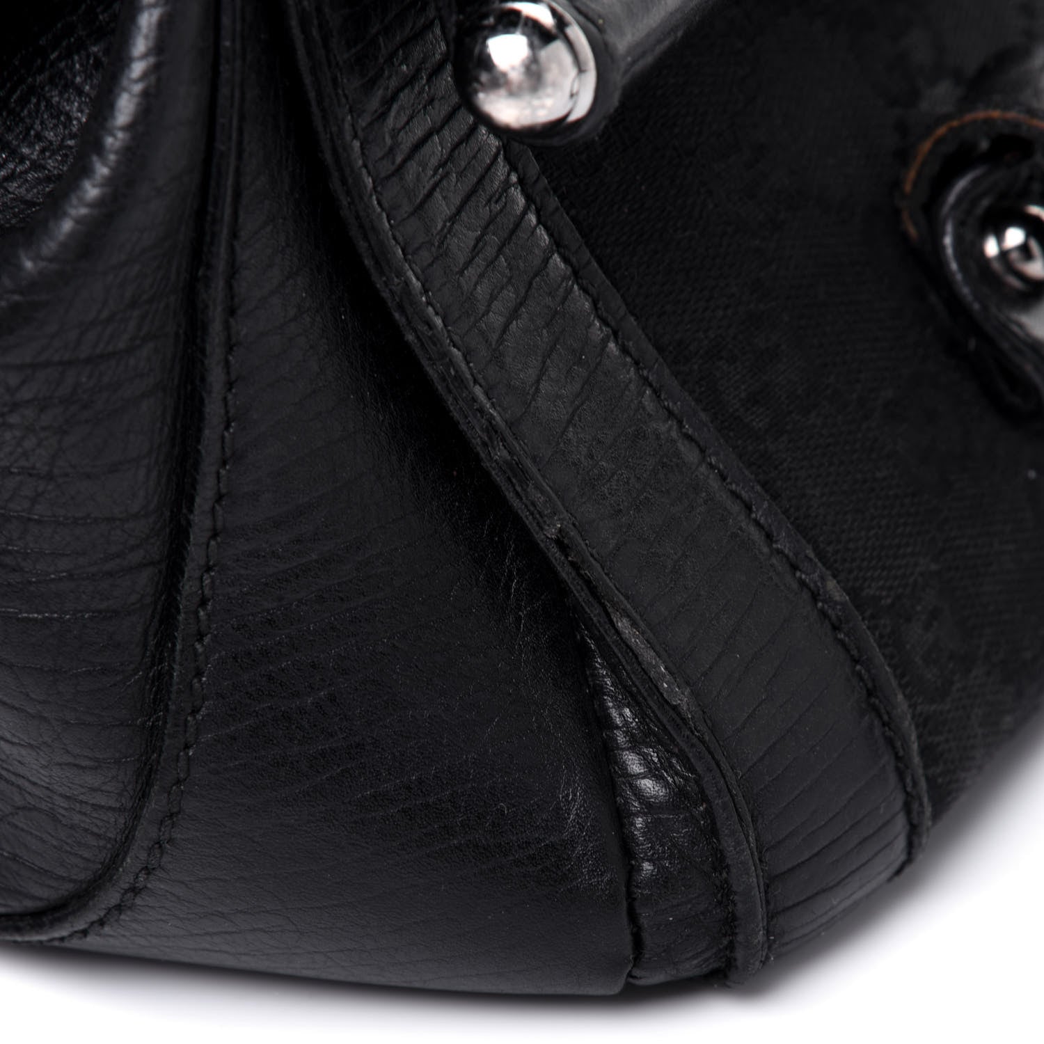 Gucci Monogram Bamboo Bullet Bag Black 27 of 31