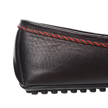 Gucci Nappa Mens Bee Driver Loafers 9.5 Black 10 of 10