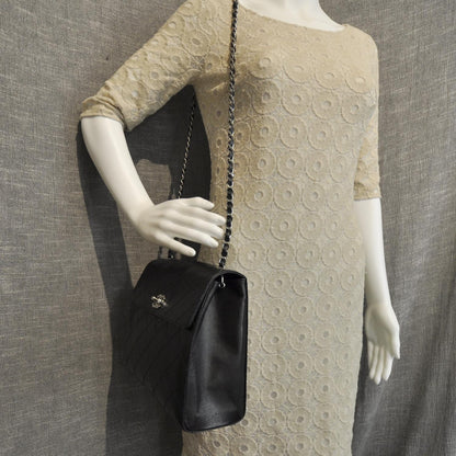 Chanel Lambskin Quilted Flap Bag Black SHW 2 of 10