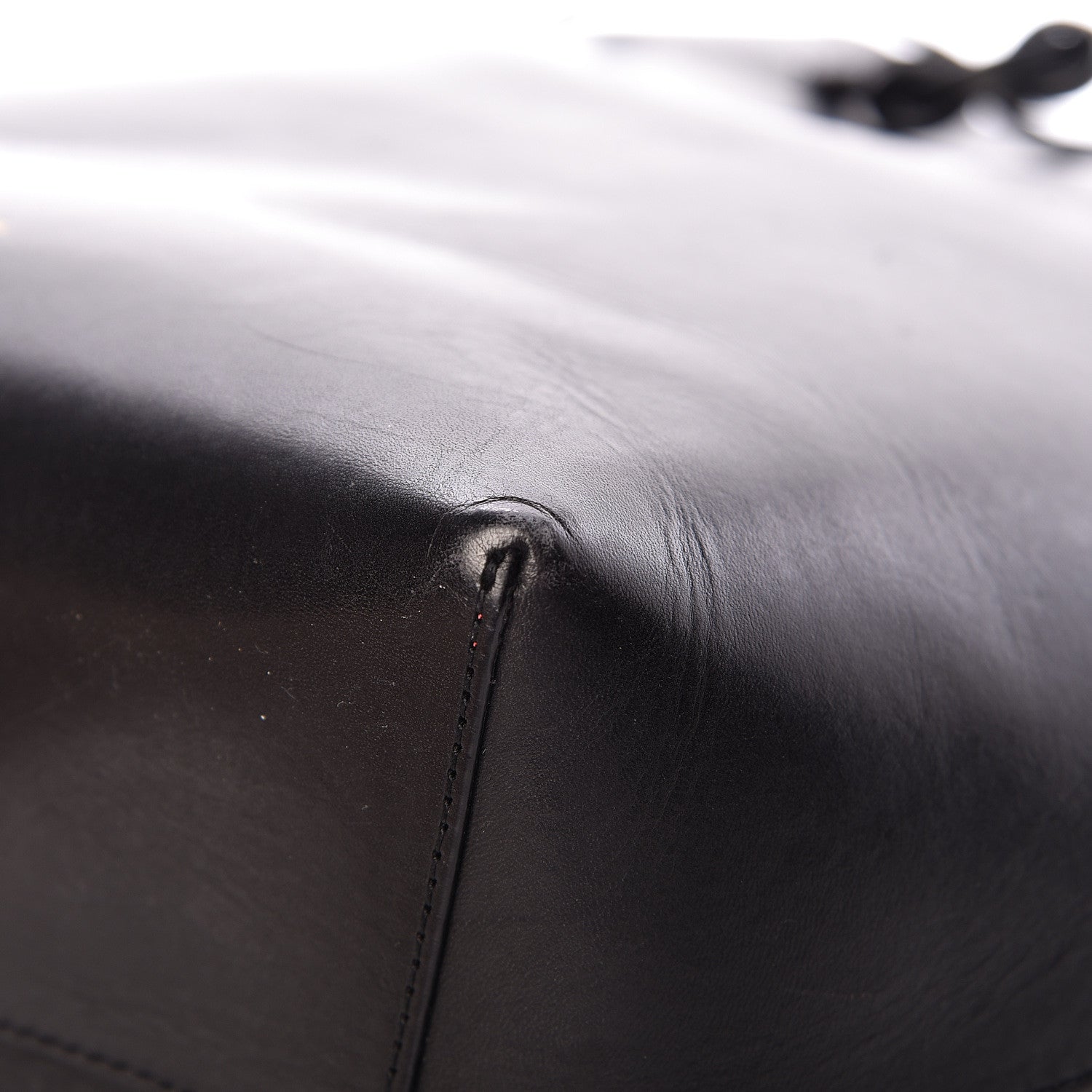 Mansur Gavriel Vegetable Tanned Calfskin Bucket Bag Black Flamma 11 of 14
